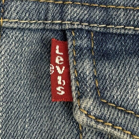 Levi's Jean Jacket Youth Sz L 12-13 Yr Light Blue Trucker Distressed READ - Picture 10 of 14